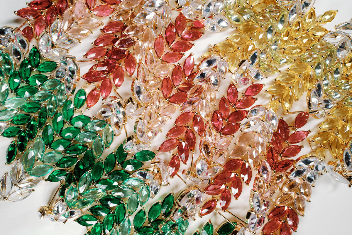 Canary Yellow Crystal Statement Earrings