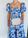 Bone Woven Belt Bag