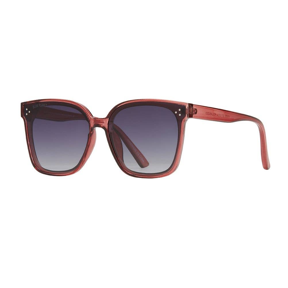 Jules -  Rose / Gradient Smoke Polarized Lens