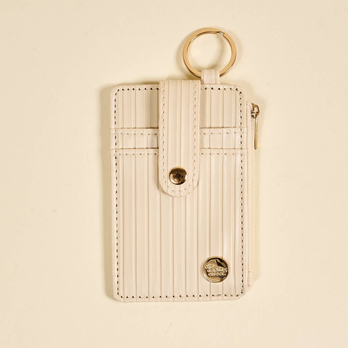 Ripple Ridge Keychain Wallet – Oat