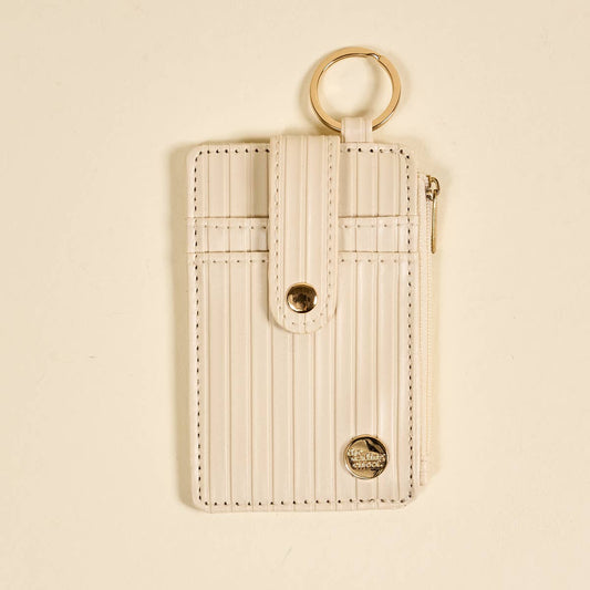Ripple Ridge Keychain Wallet – Oat