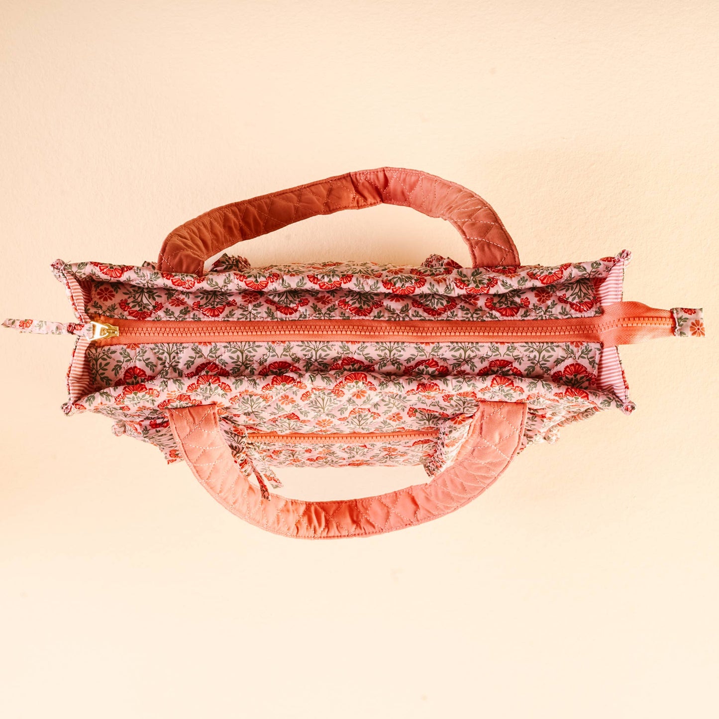 The Everyday Quilted Tote Bag-Everbloom Dusty Rose