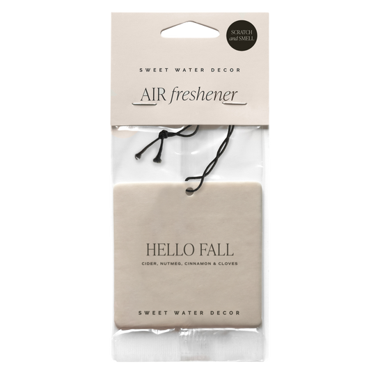 Hello Fall Hanging Air Freshener