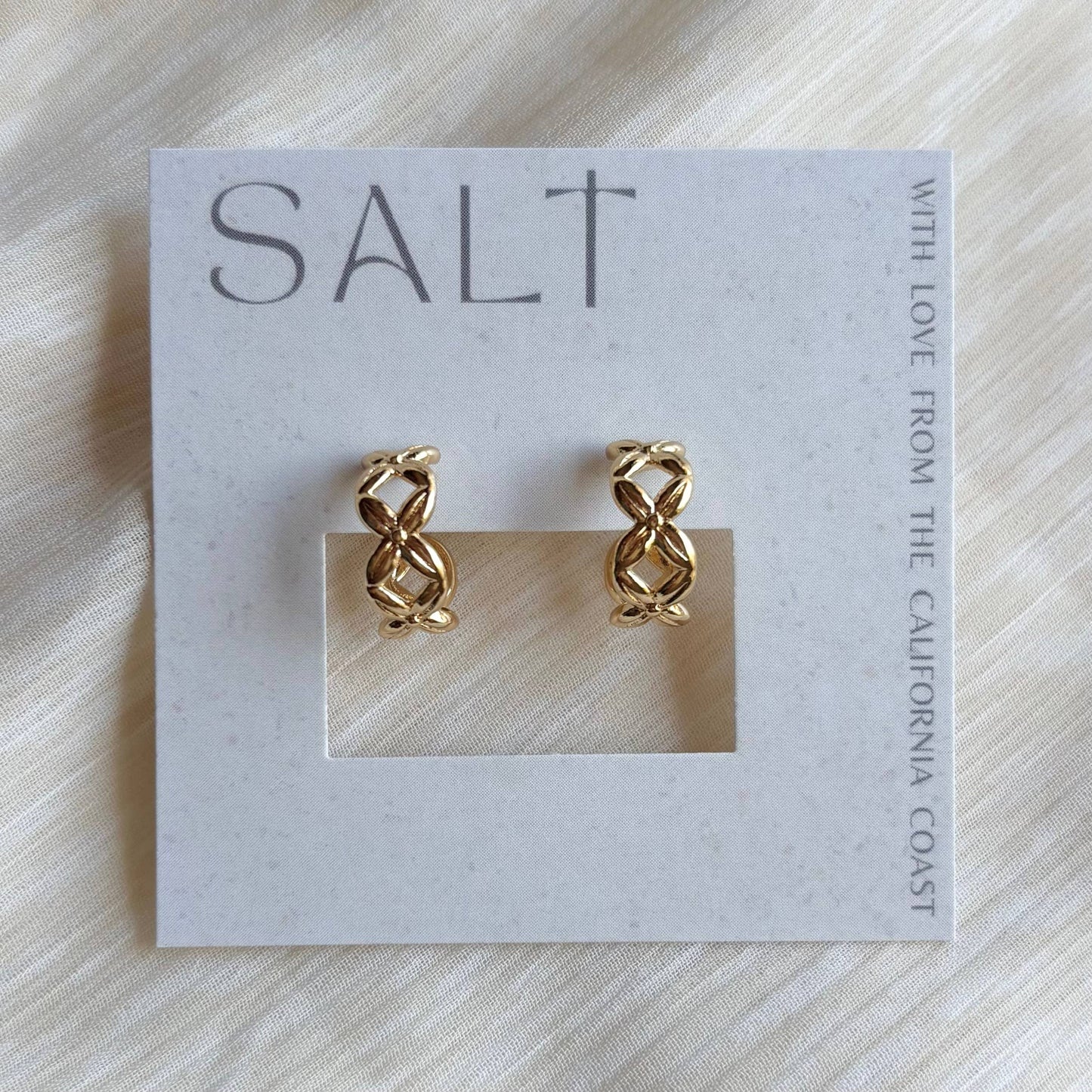 Criss Cross Hoop Earring