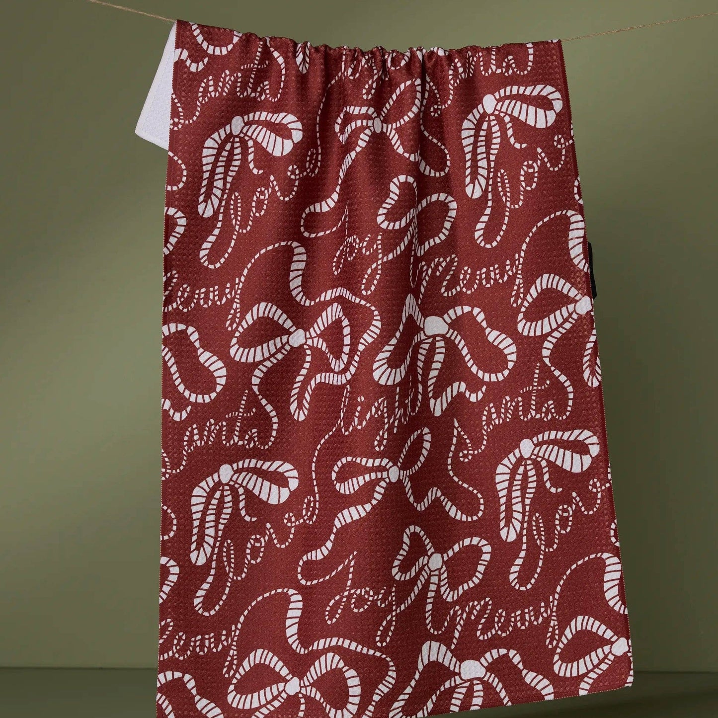 Cheerful Bows Tea Towel