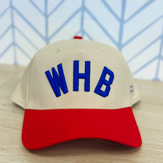 Navy, Cream + Red - WHB Snapback