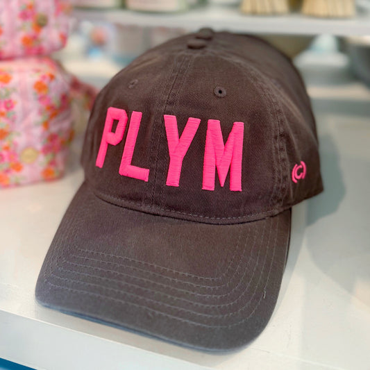 PLYM Hat - Charcoal / Neon Pink
