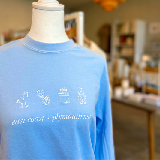 Iconic East Coast Long Sleeve - Hydrangea