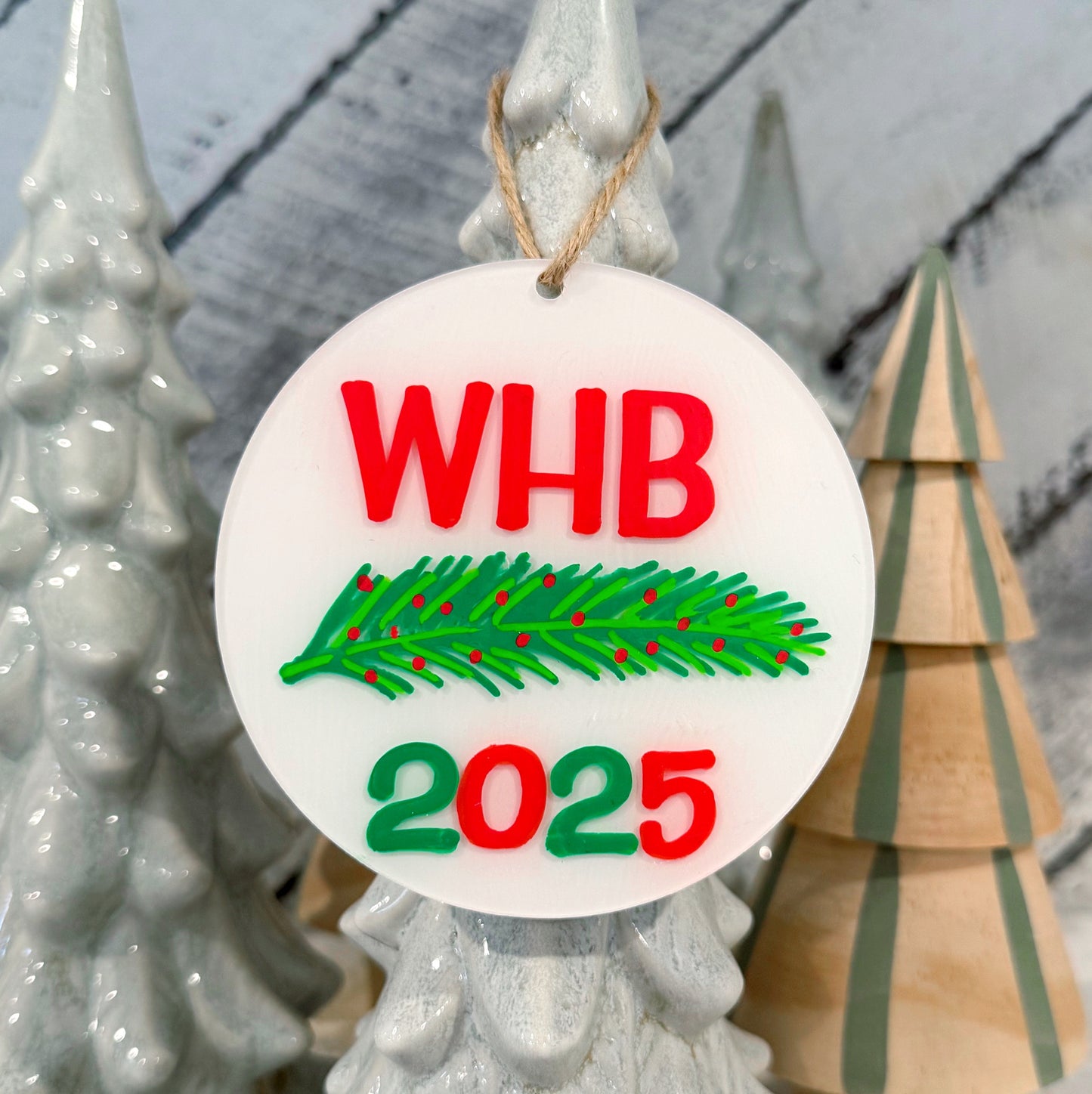 WHB 2025 Hand Painted Ornament