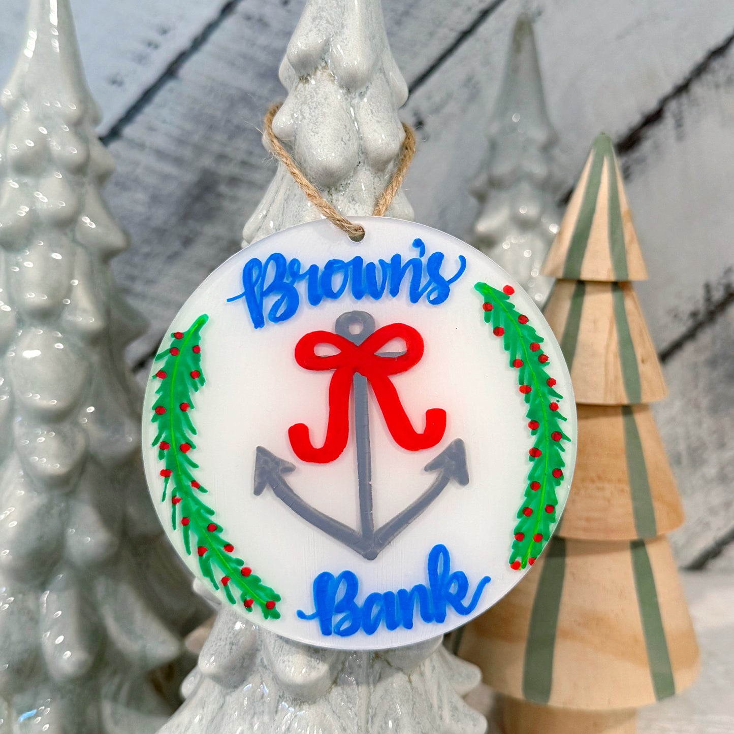 Browns Bank Hand Painted Ornament