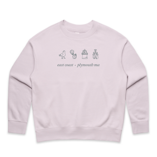 Iconic East Coast Womens Crew - Orchid