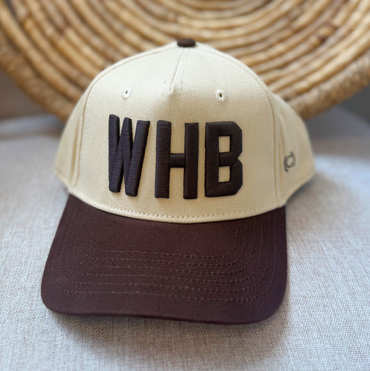 Vintage Cream/Brown Trucker Hat - WHB