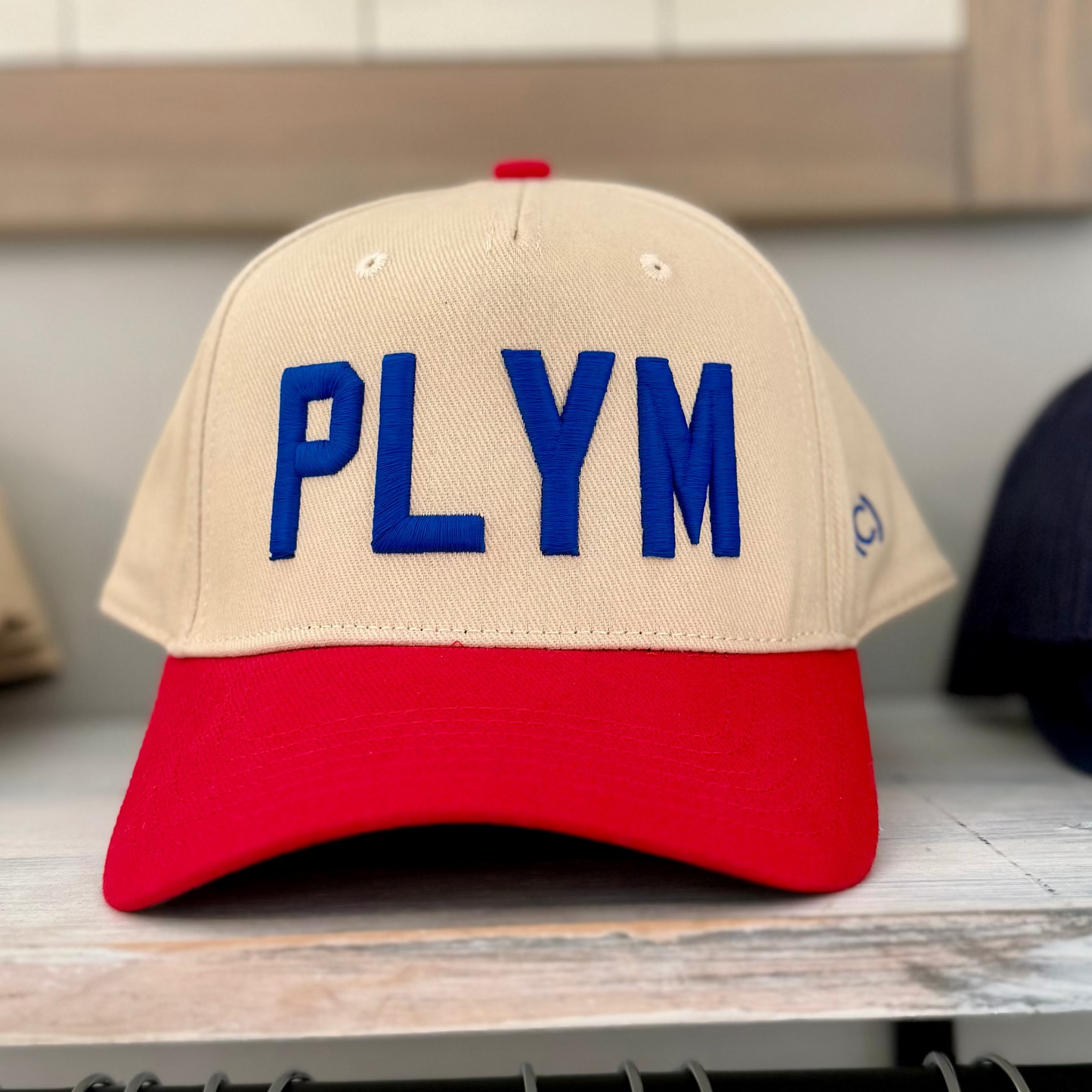 Navy, Cream + Red - PLYM Snapback