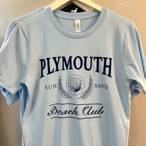 Plymouth Beach Club T-Shirt - Sky Blue