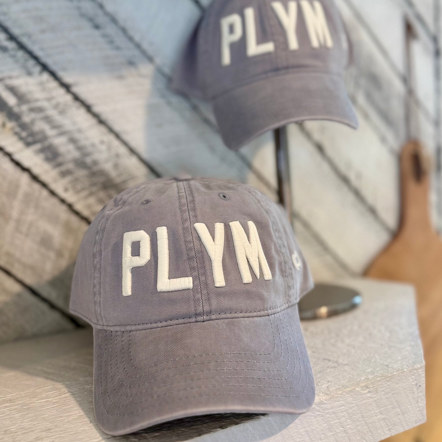 PLYM Hat - Washed Grey/Ivory