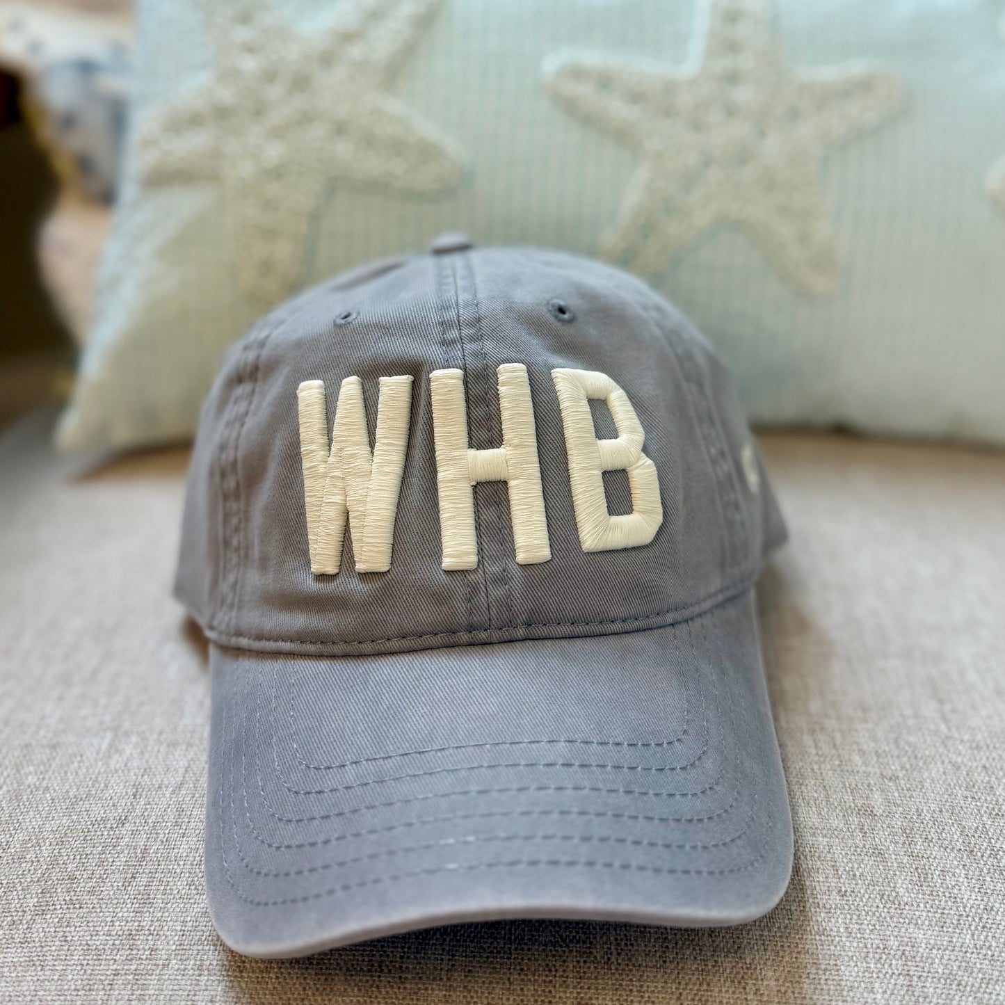 WHB Hat - Washed Grey/Ivory