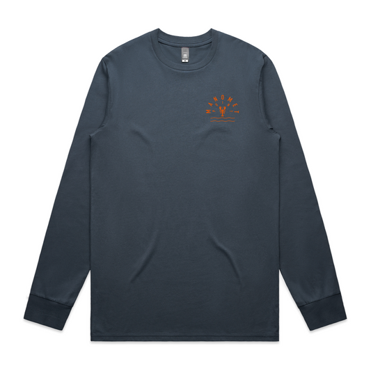 Arched Manomet Point Lobster Long Sleeve - Atlantic Blue