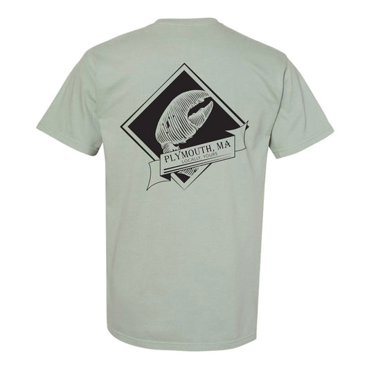 Sage Lobster Claw T-shirt - Plymouth,MA