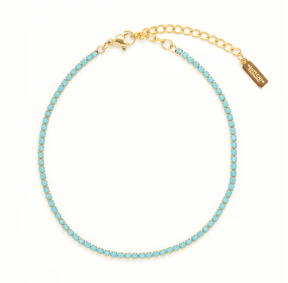 Tennis Anklet - Blue