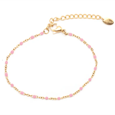 Sweet Dots Anklet - Pink