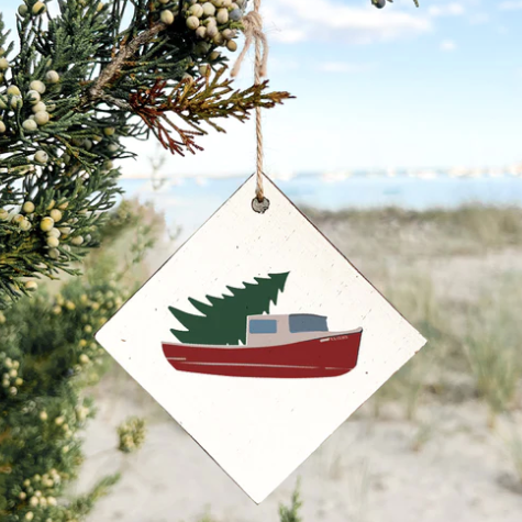 Lobster Boat Ornament