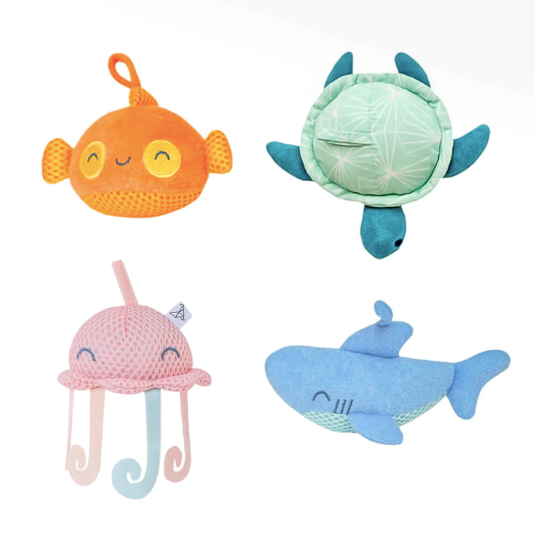 Oceana Plush Bath Toy Set