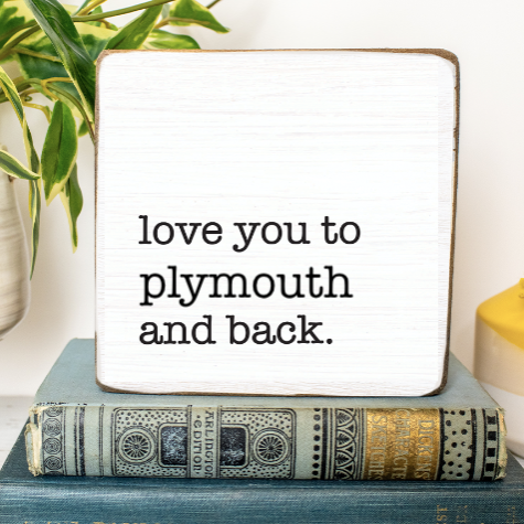 Love you to Plymouth and Back Block