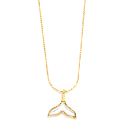 Sea Tales Whale Necklace - Gold