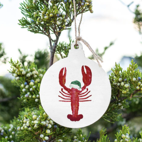 Santa Lobster Bulb Ornament