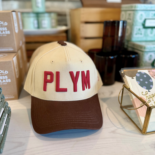 Burgundy, Brown + Cream  - PLYM Trucker Hat