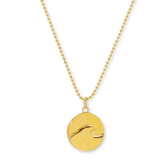 Wave Medallion Necklace