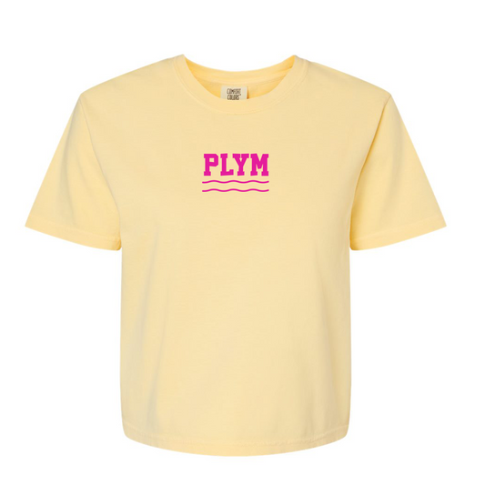 PLYM Icons of Summer - Boxy Cropped T-Shirt (Daisy)
