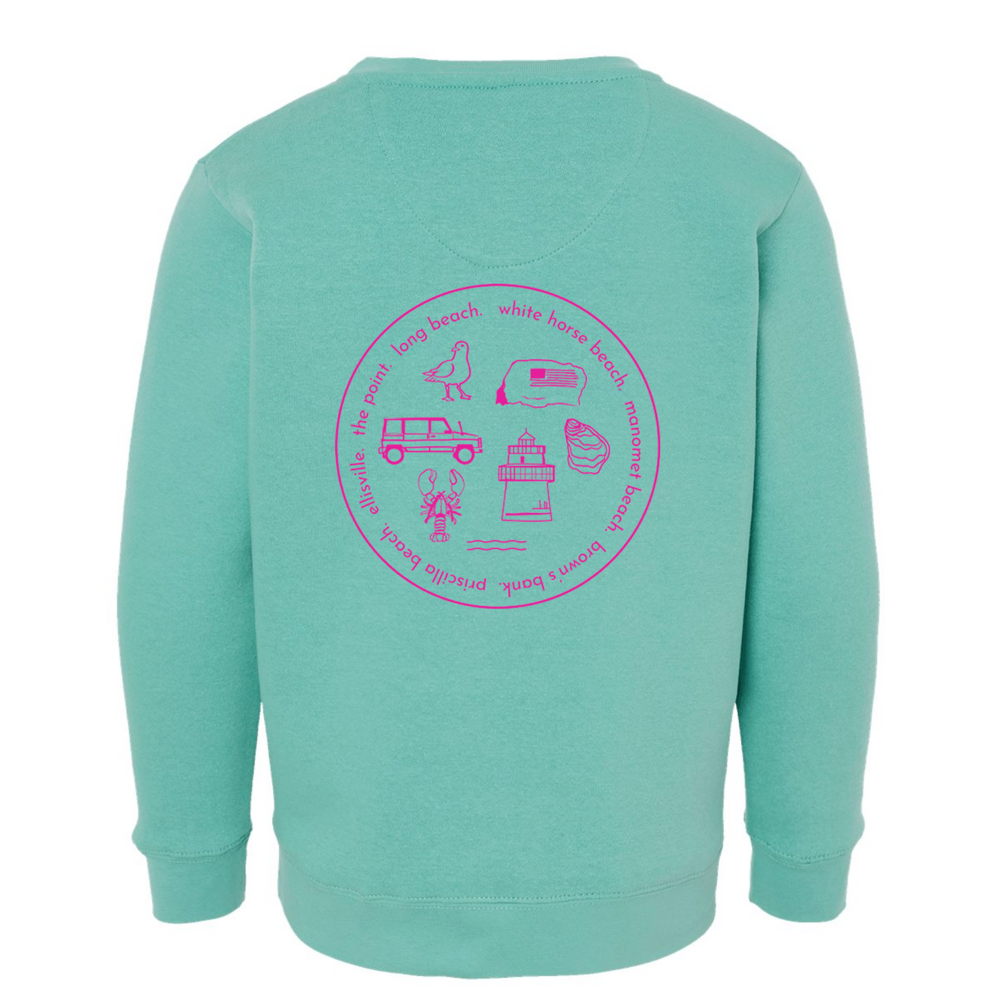 Iconic Local Youth Crewneck - Watermelon