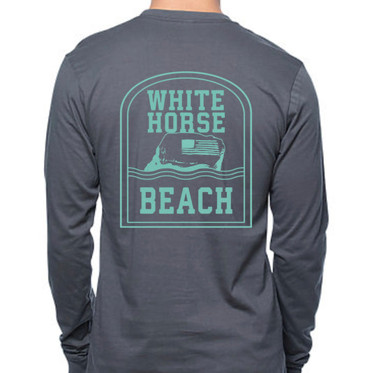 WHB Flag Rock Unisex Long Sleeve - Slate