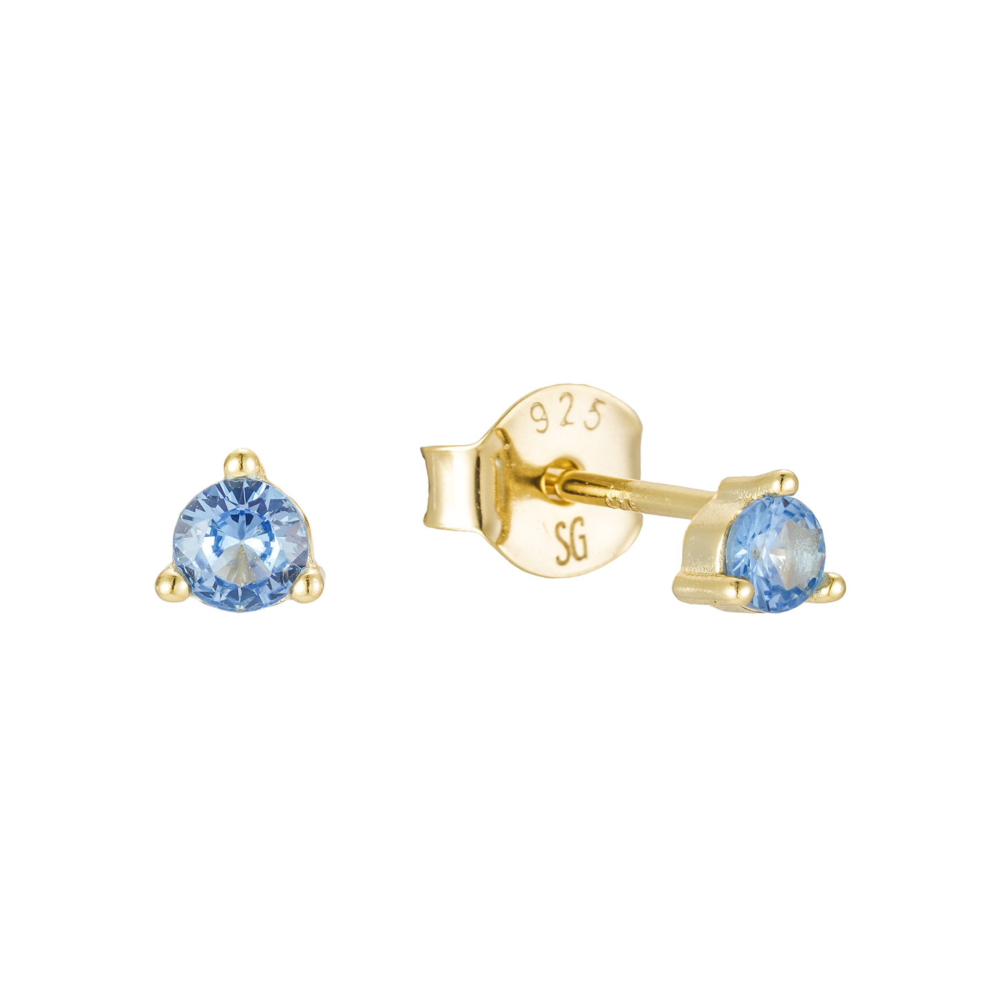 Aqua Studs: Gold