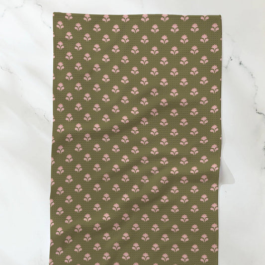 Lucky Flowers Tea Towel