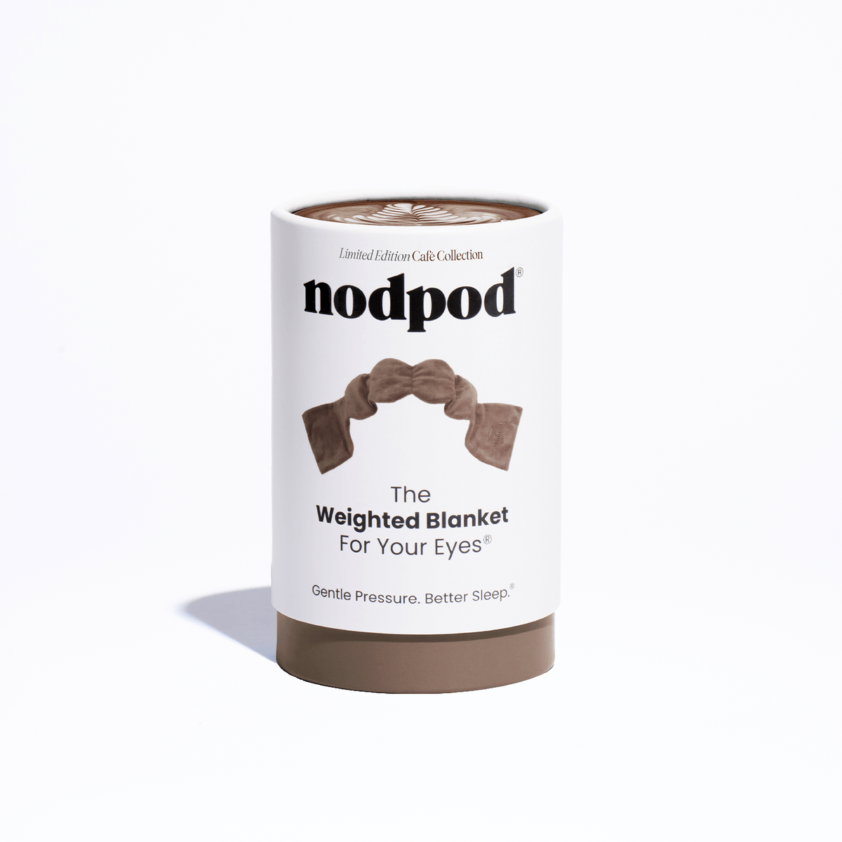Nodpod : Mocha Weighted Sleep Mask - Eye Mask