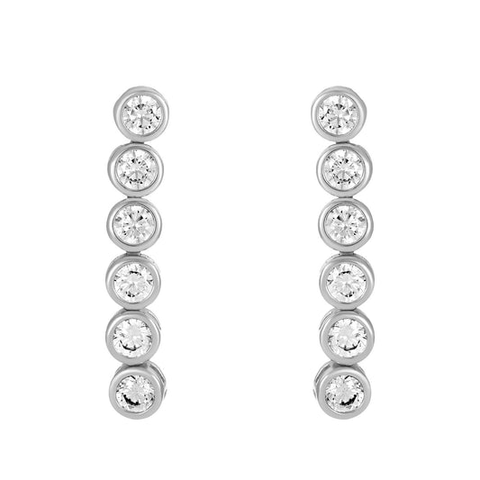 LENNON EARRINGS SILVER: SILVER