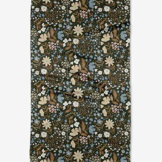 Cottage Meadow Sepia Tea Towel