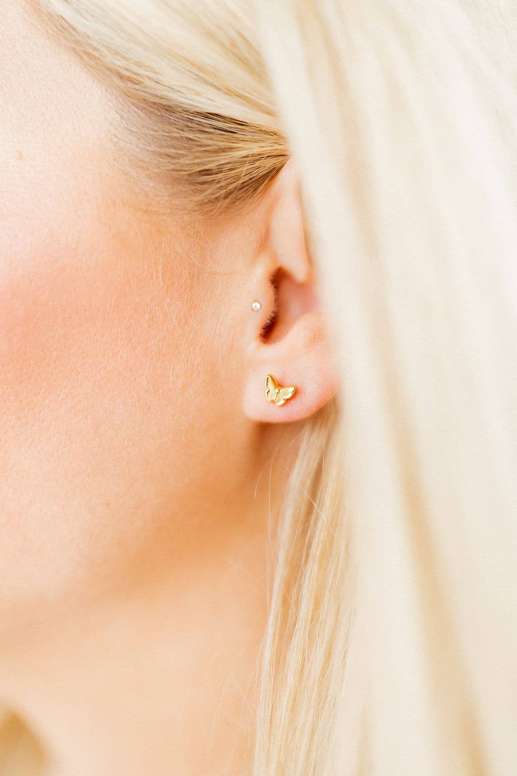 Screwback Stud Earrings - Bella Butterfly