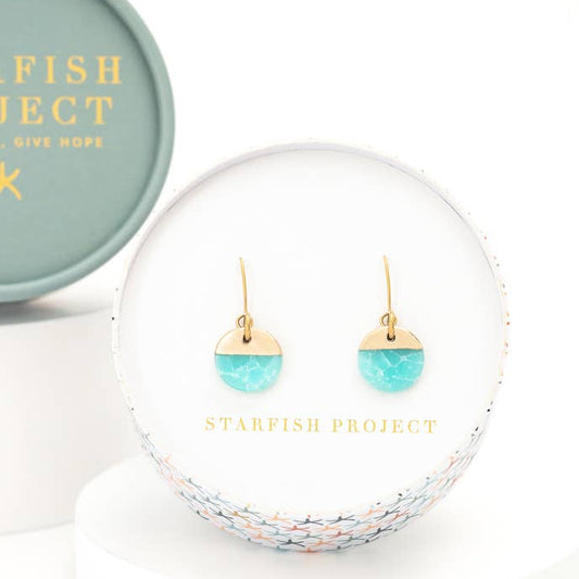 Refresh Earrings in Aqua