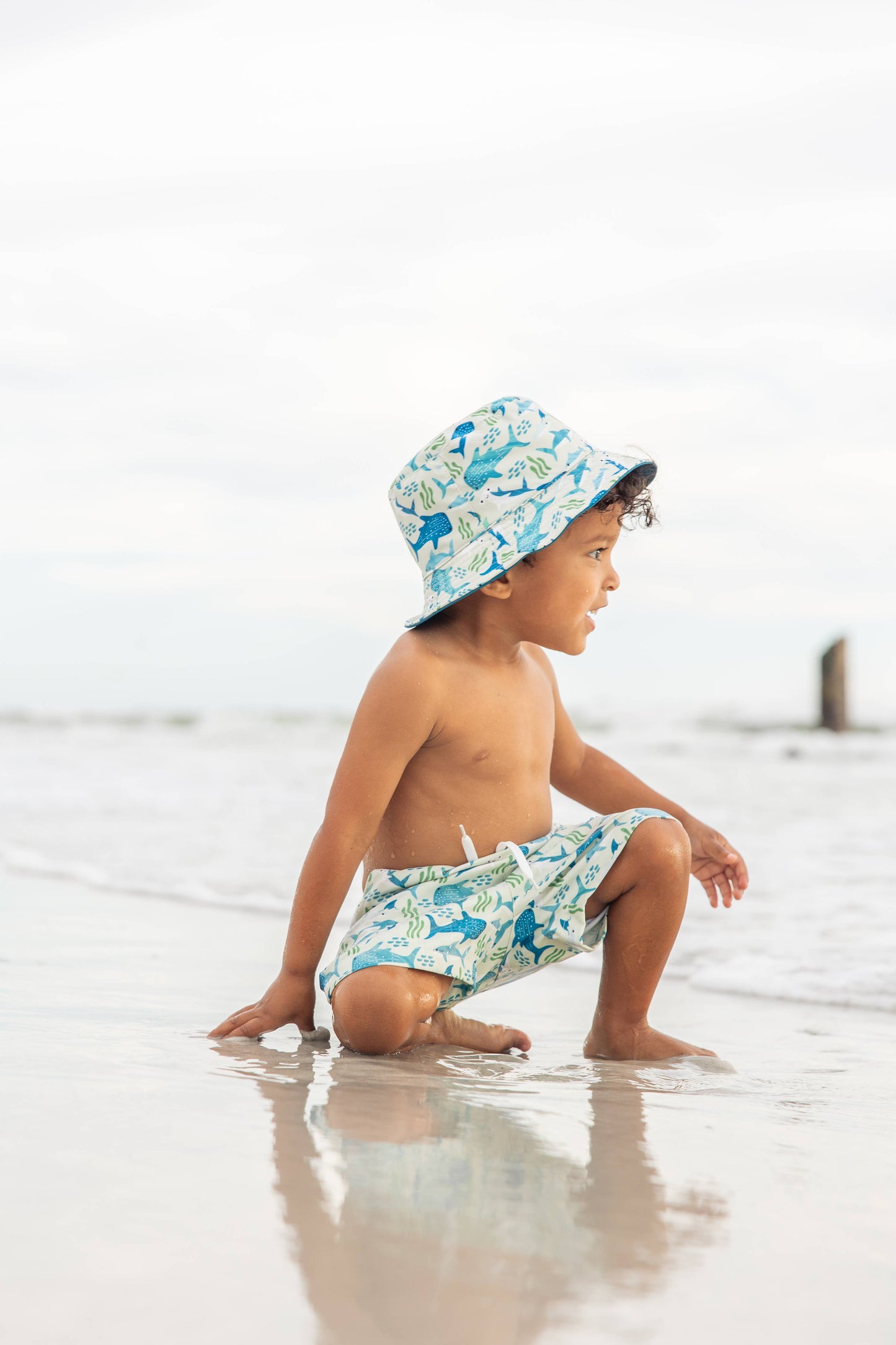 Shark Friends Ocean Reversible Kids Bucket Hat