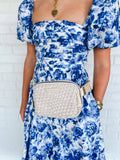 Bone Woven Belt Bag