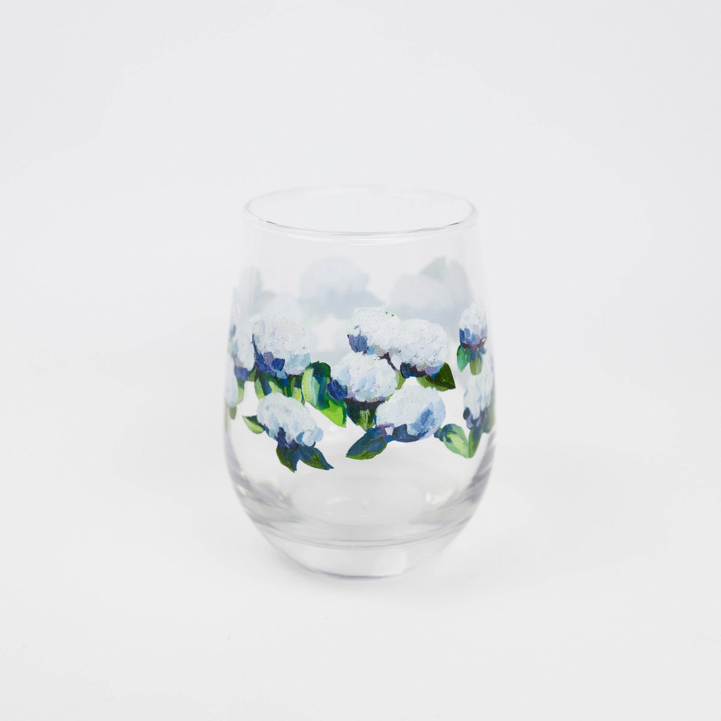 Wine Glass - Coastal Hydrangea