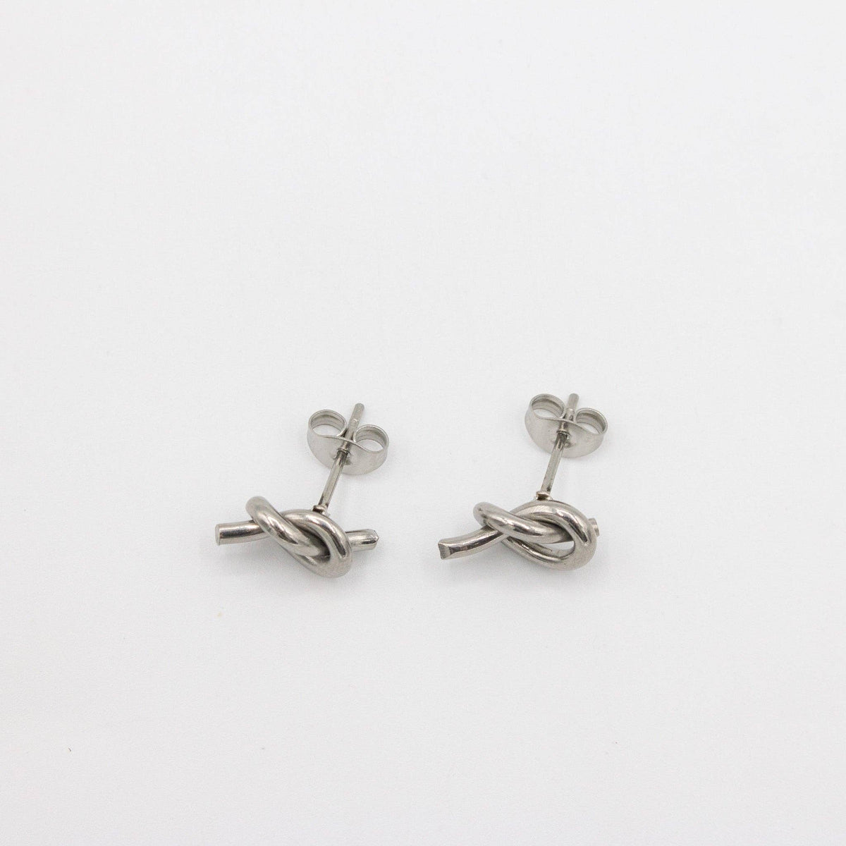 Silver Knot Studs
