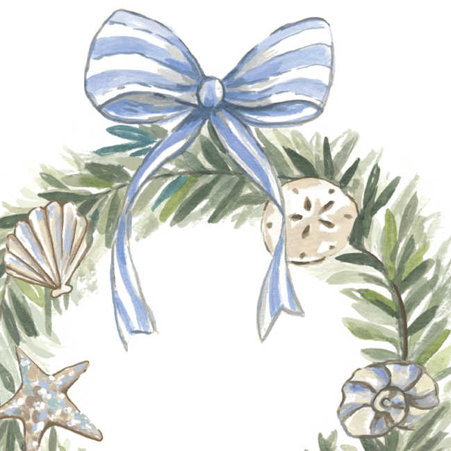 Holiday Wreath Box Set of 6 Cards