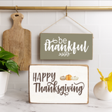 Be Thankful Twine Hanging Sign