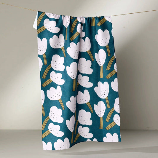 Tulips Tea Towel