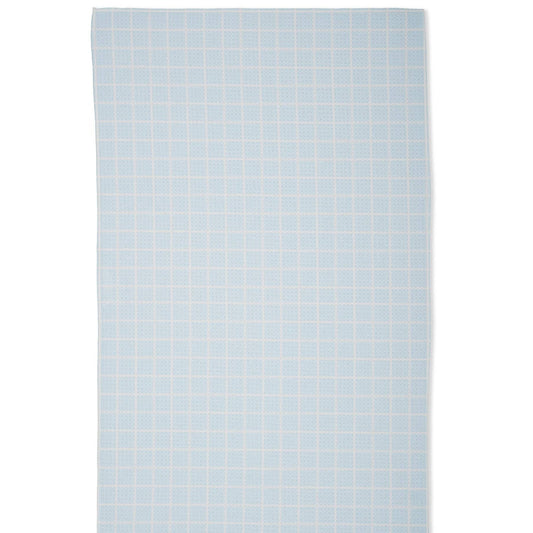 Summer Grid Blue Tea Towel