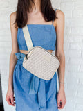 Bone Woven Belt Bag